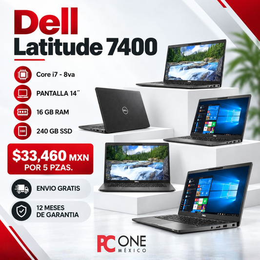 5 PZS LAPTOP - DELL LATITUDE 7400 - CORE i7 8VA GEN, 16GB RAM, 240GB SSD, 14¨