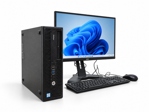 10 EQUIPOS - HP ELITEDESK 800 G2 SFF - CORE i5 6TA GEN, 8 GB RAM, 120 GB SSD + 500 GB HDD