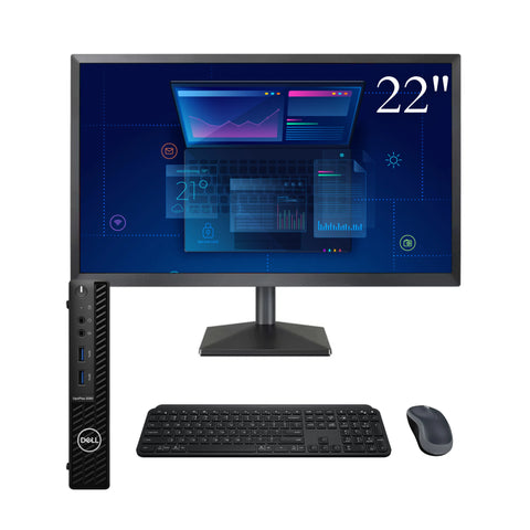 PC – DELL OPTIPLEX  3080 - i3 10ma Gen, 8 GB RAM, 240 GB SSD, mini