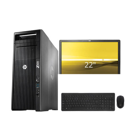 PC - HP WORKSTATION Z620 - core xeon 3ra Gen. 16 GB RAM, 500  hdd, 240GB SSD, 2 gb de video, Torre