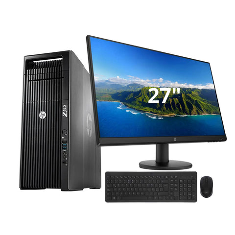 PC - HP WORKSTATION Z620 - core xeon 3ra Gen. 16 GB RAM, 500  hdd, 240GB SSD, 2 gb de video, Torre