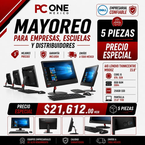 5 PZS AIO - LENOVO THINKCENTRE M900Z - Core i5 6ta Gen, 8 GB RAM, 240 GB SDD, 23.8'' (Copia)