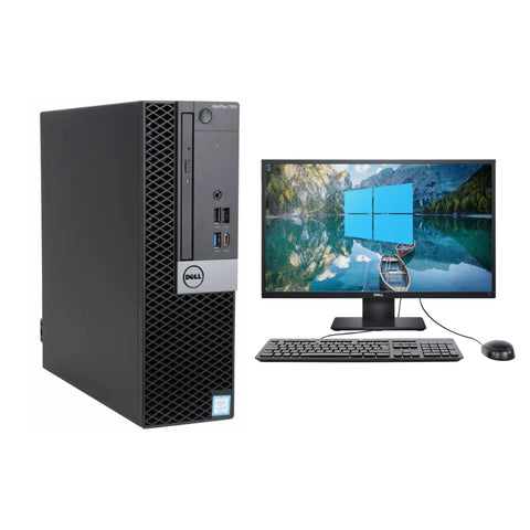 PC - Dell Optiplex 7050  SFF- CORE i7 7MA GEN, 8 GB RAM, 240 GB SDD, 22"HD