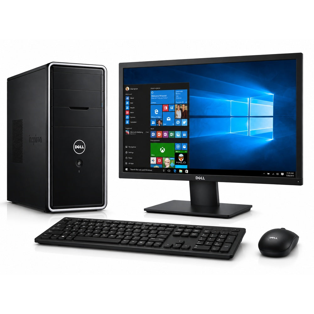 PC - Dell Inspirion 3847 MT - CORE I5, 4TA GEN, 8GB RAM, 120GB SSD + 500GB HDD