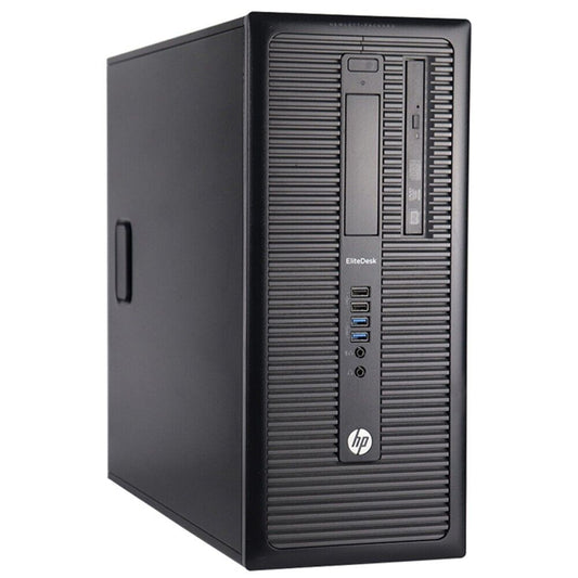 PC - HP ELITEDESK 800 G1 TORRE - CORE i5 4TA GEN, 8 GB RAM, 120 GB SSD, 22"