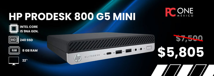 HP Prodesk 800 G5 mini. PC ONE MÉXICO.