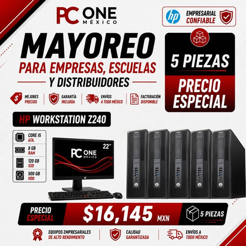 5 PZS HP PC - HP WORKSTATION Z240 SFF -  Core i5 6ta Gen, 8 GB RAM, 120 GB SSD + 500 GB HDD