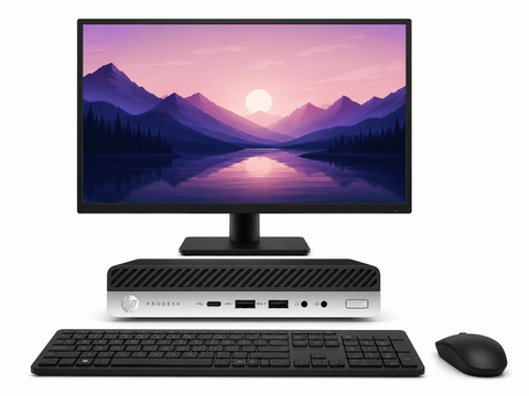 PC- Hp Prodesk 600 G4 Mini - Core i5 8va Gen, 8 GB RAM, 240 GB SSD