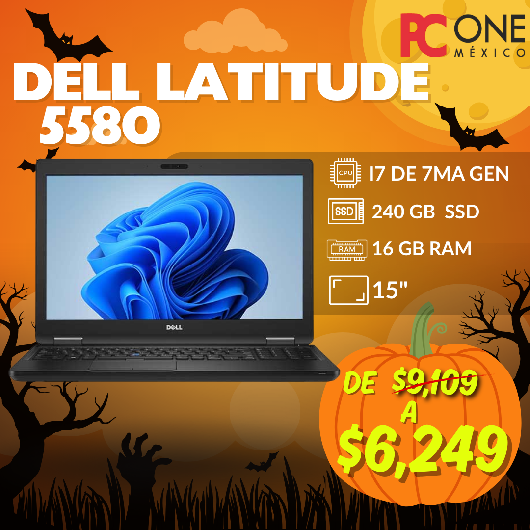 LAPTOP - DELL LATITUDE 5580 - i7 7ma Gen, 16 GB RAM 240 GB SSD, 15.6"
