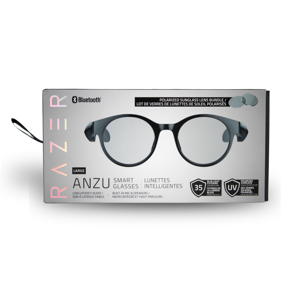 LENTES RAZER ANZU SMART GLASSES REDONDOS - con filtro de luz azul ( large )