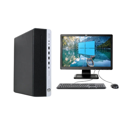 PC - HP ELITEDESK 800 G3 - i5 7ma Gen. 8 GB RAM, 240 GB SSD, SFF