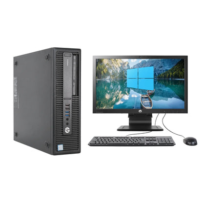 PC- HP PRO DESK 600 G2 - i3 6ta Gen. 8 GB RAM, 240 GB SSD, SFF