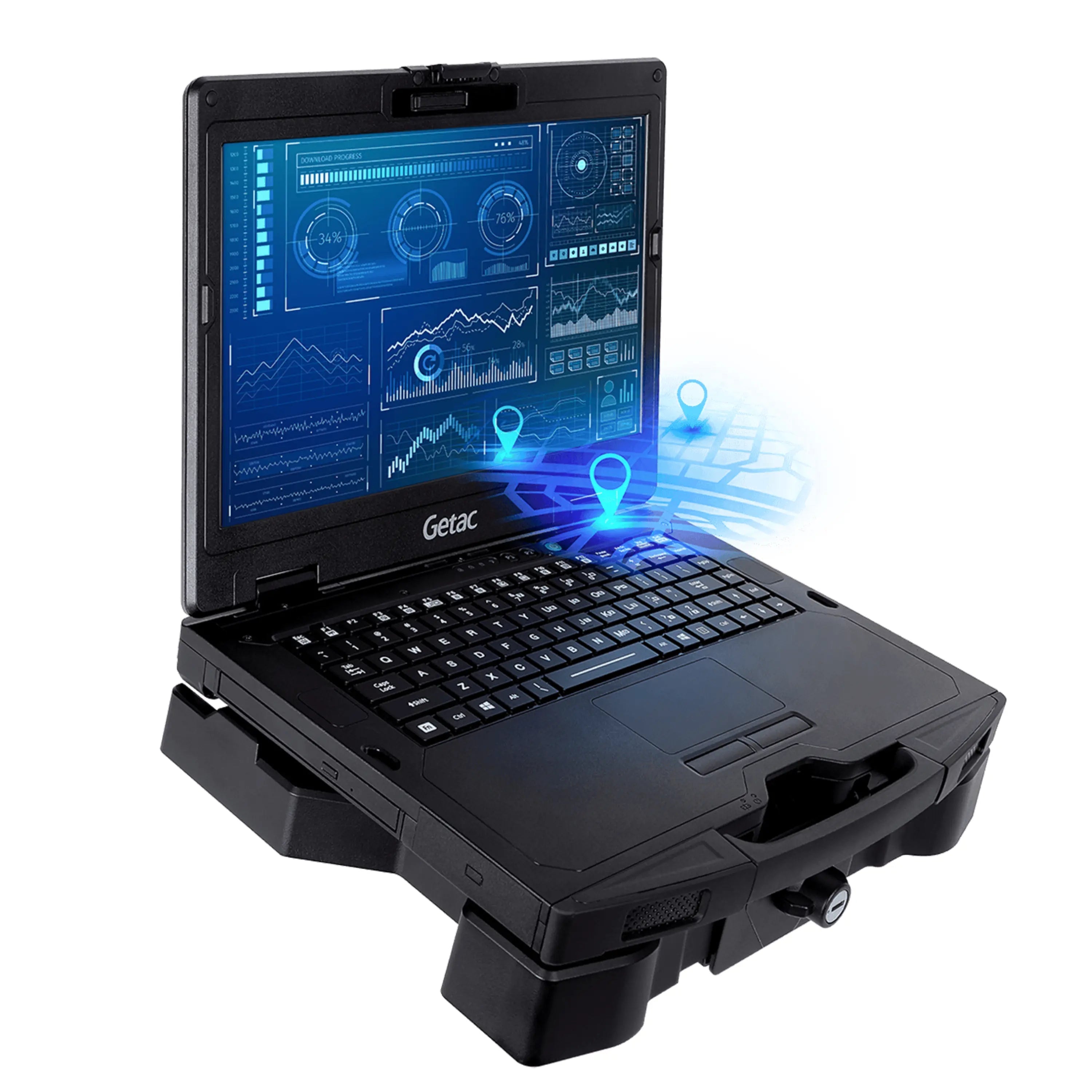Laptop Uso Rudo - GETAC S410 | i7-6600U vPro | 16 GB RAM | 256 GB SSD | 14" Touch - PC ONE MÉXICOGetacLaptop