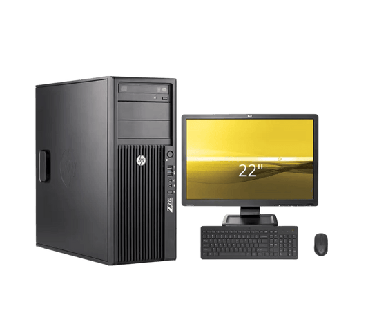 PC - HP Z220 Workstation | i7 2da/3ra Gen. | 16 GB RAM | 480 GB SSD + 1TB HDD | Grafica 2 GB | Torre + Monitor 22' - PC ONE MÉXICOHPPC